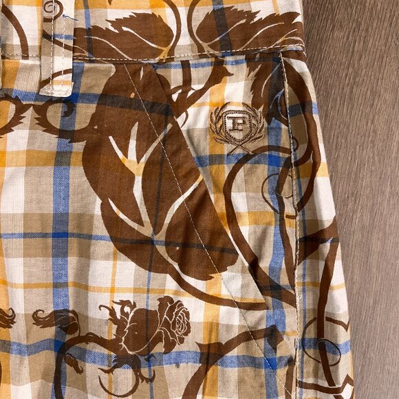 NEW Phat Farm Classics Retro Plaid Leaf Shorts Men's 40 - Picture 2 of 8